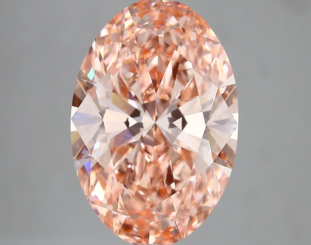 5.37ct FANCY VIVID  PINK VVS2 Oval (IGI)