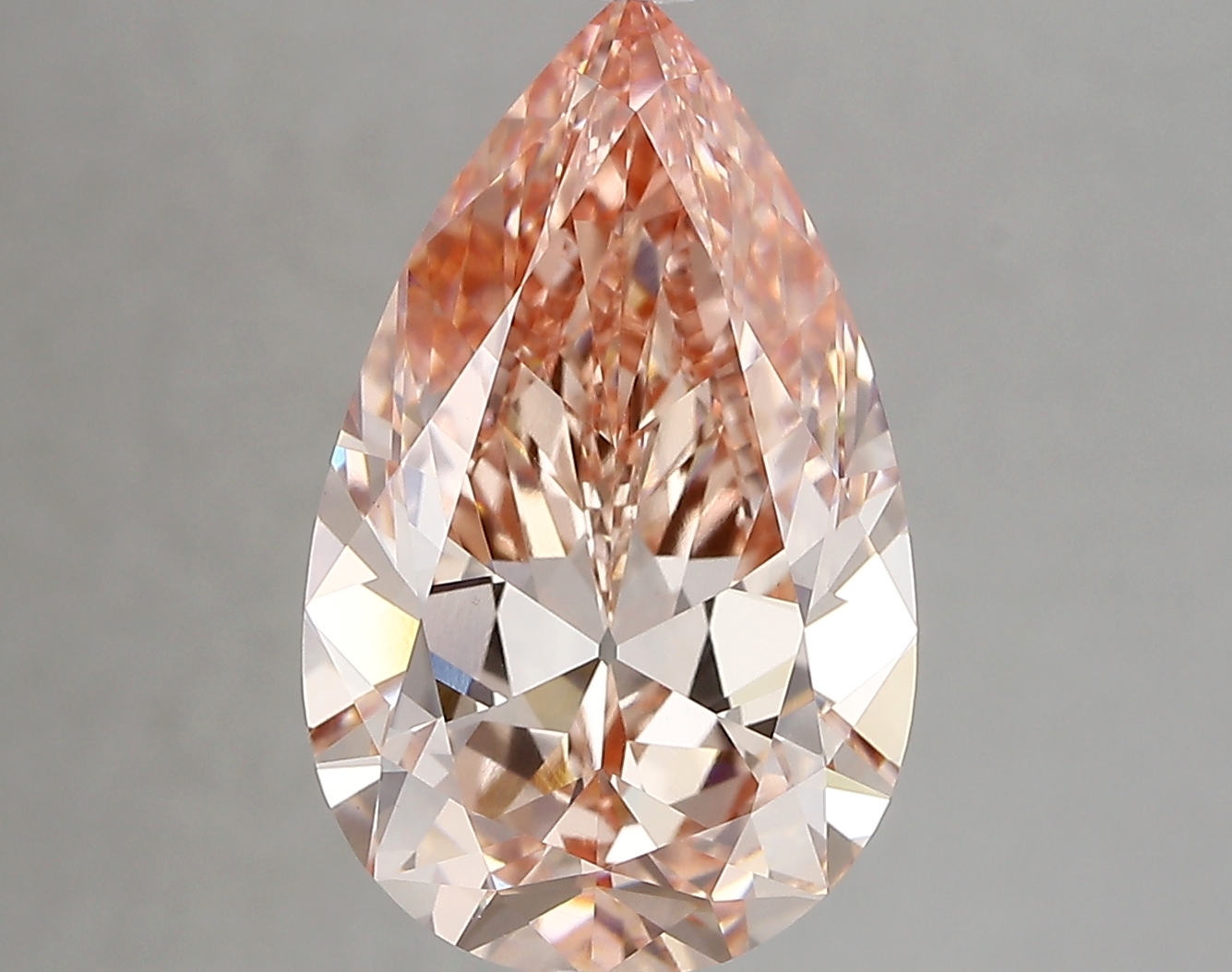 5.04ct FANCY INTENSE  PINK VS1 Pear (IGI)