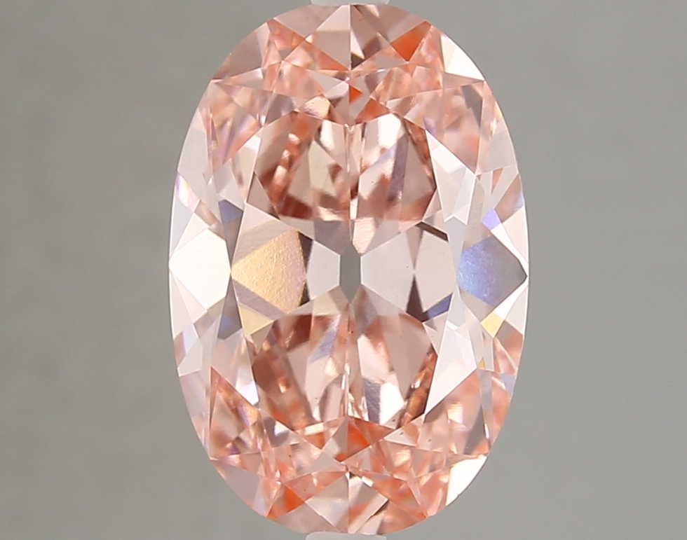 4.28ct FANCY VIVID  PINK VS1 Oval Old Miner (IGI)