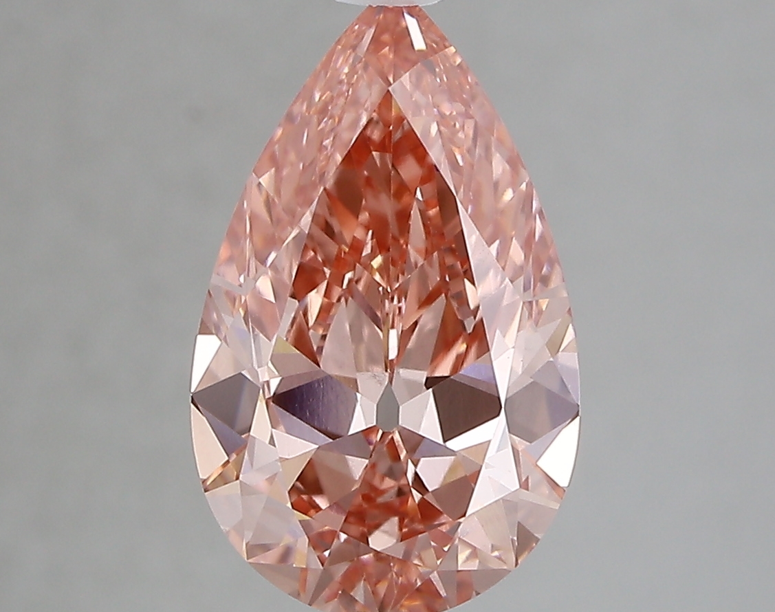 3.11ct FANCY VIVID  PINK VS1 Pear (IGI)