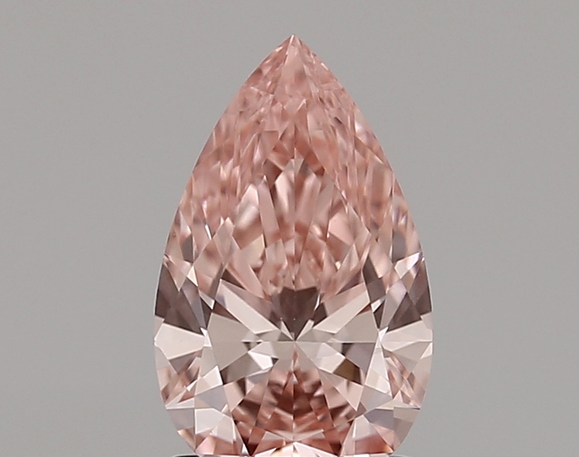 1.12ct FANCY VIVID  PINK VVS2 Pear (IGI)