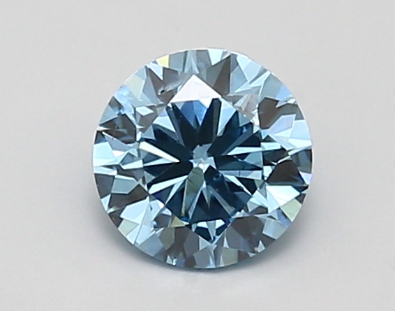 0.97ct FANCY VIVID  BLUE SI1 Round (IGI)