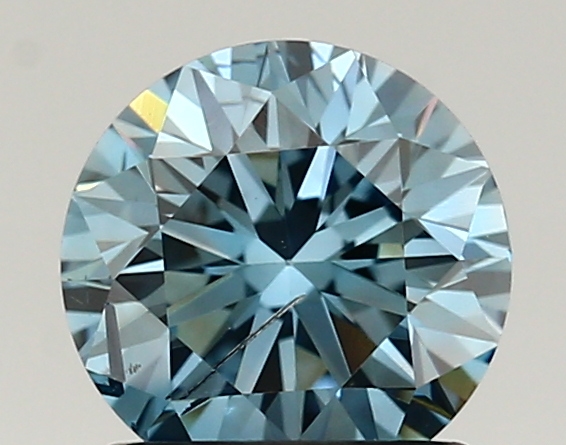 1.17ct FANCY VIVID  BLUE SI2 Round (IGI)
