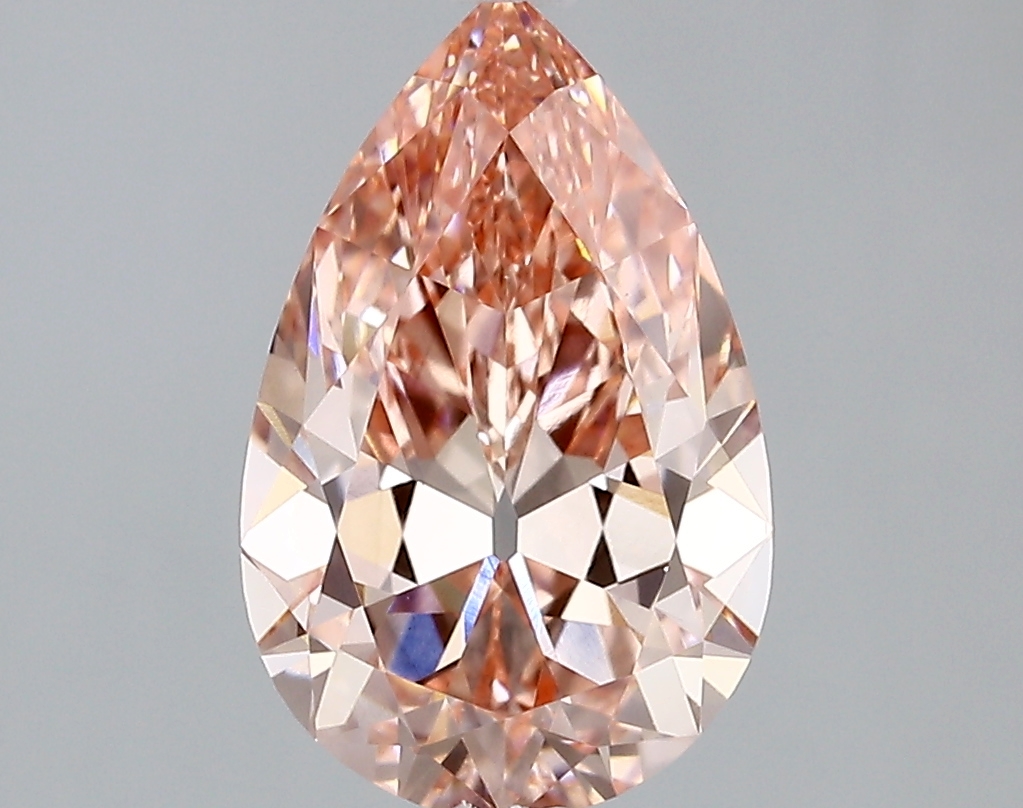 2.54ct FANCY VIVID  PINK VS1 Pear (IGI)