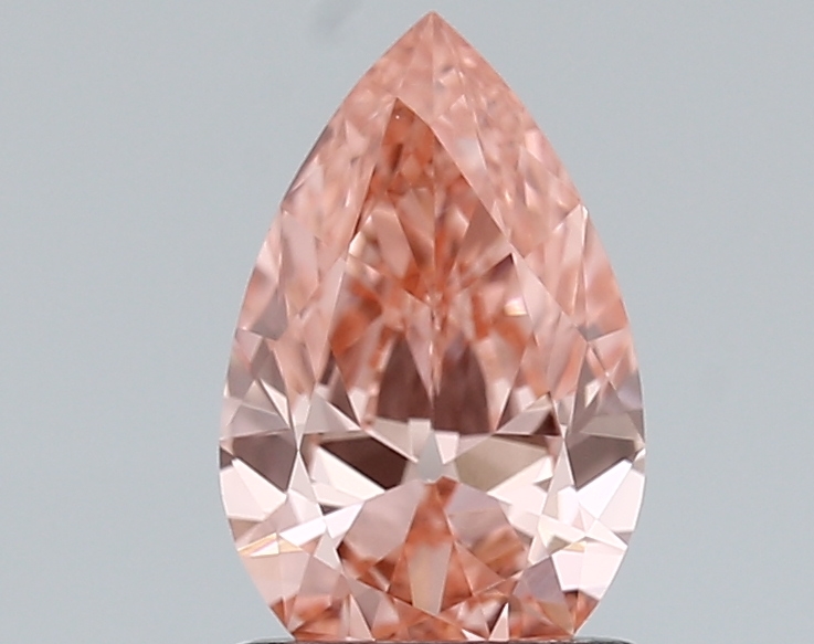 1.00ct FANCY VIVID  PINK VVS2 Pear (IGI)