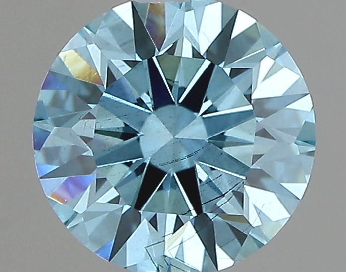 1.05ct FANCY VIVID  BLUE SI1 Round (IGI)