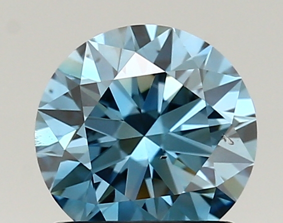 1.04ct FANCY VIVID  BLUE SI1 Round (IGI)