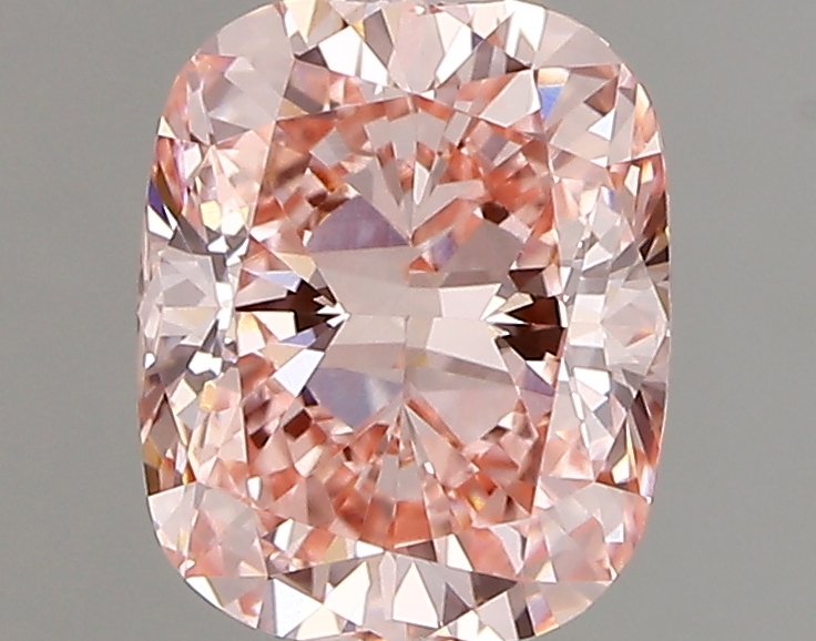 1.02ct FANCY VIVID  PINK VVS1 Cushion (IGI)