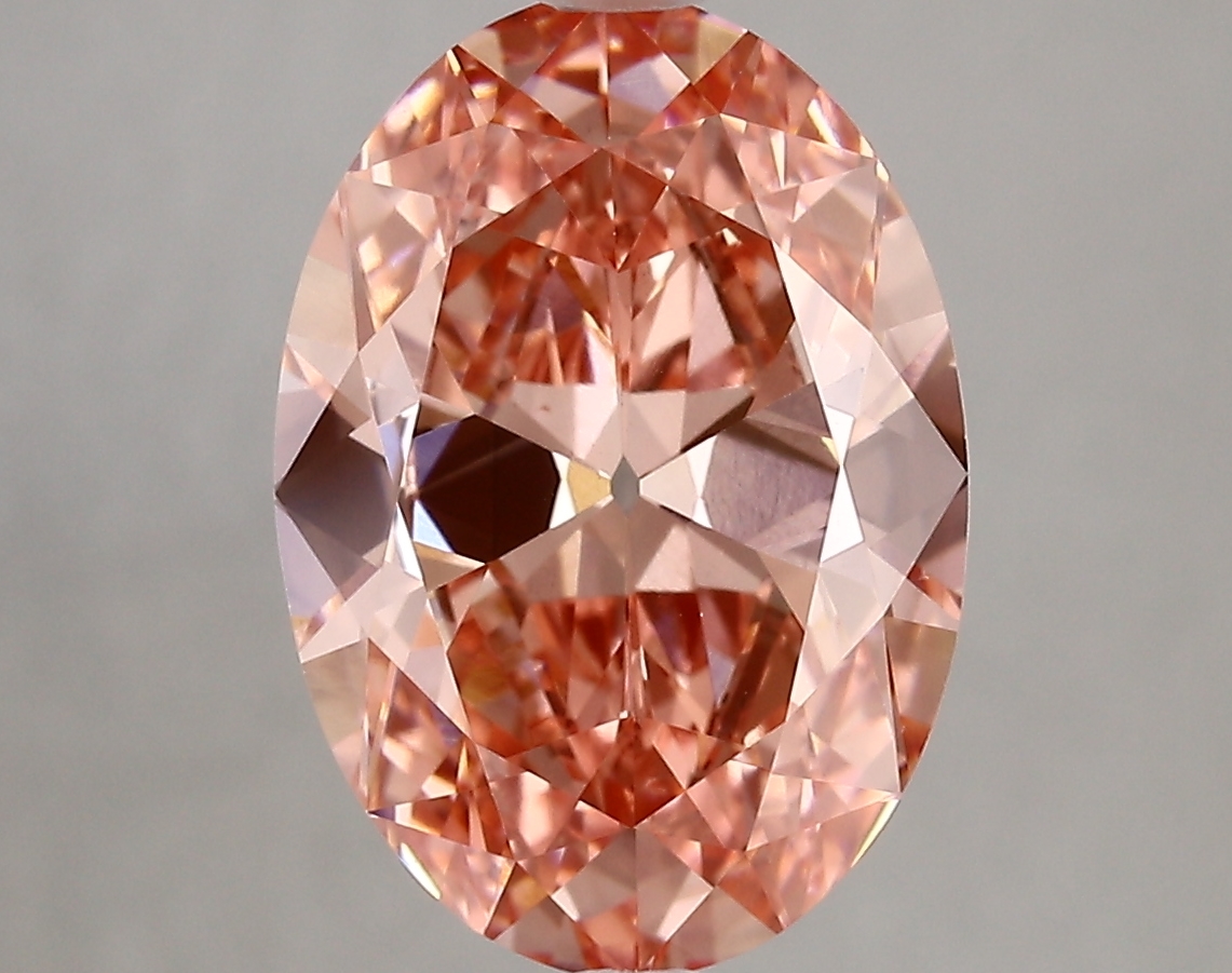4.33ct FANCY VIVID  PINK VS1 Oval Old Miner (IGI)