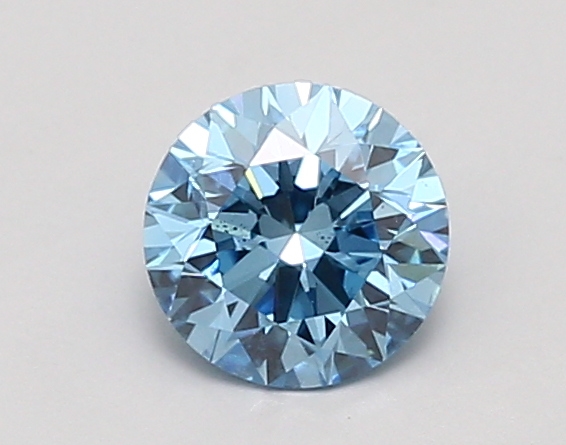 0.91ct FANCY VIVID  BLUE SI1 Round (IGI)