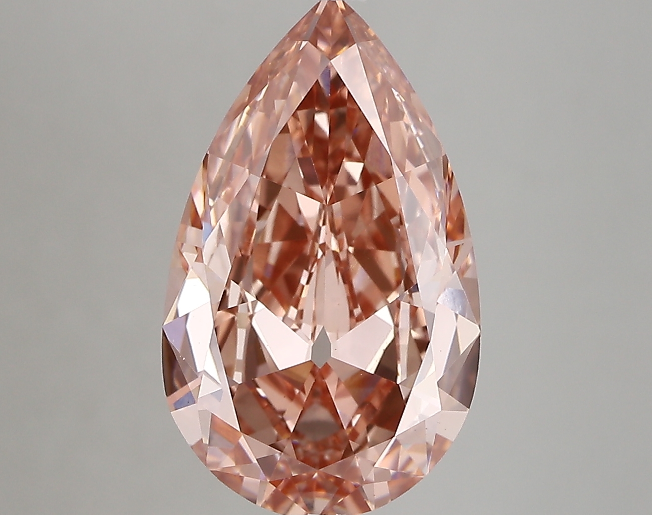 3.95ct FANCY VIVID  PINK VS1 Pear (IGI)