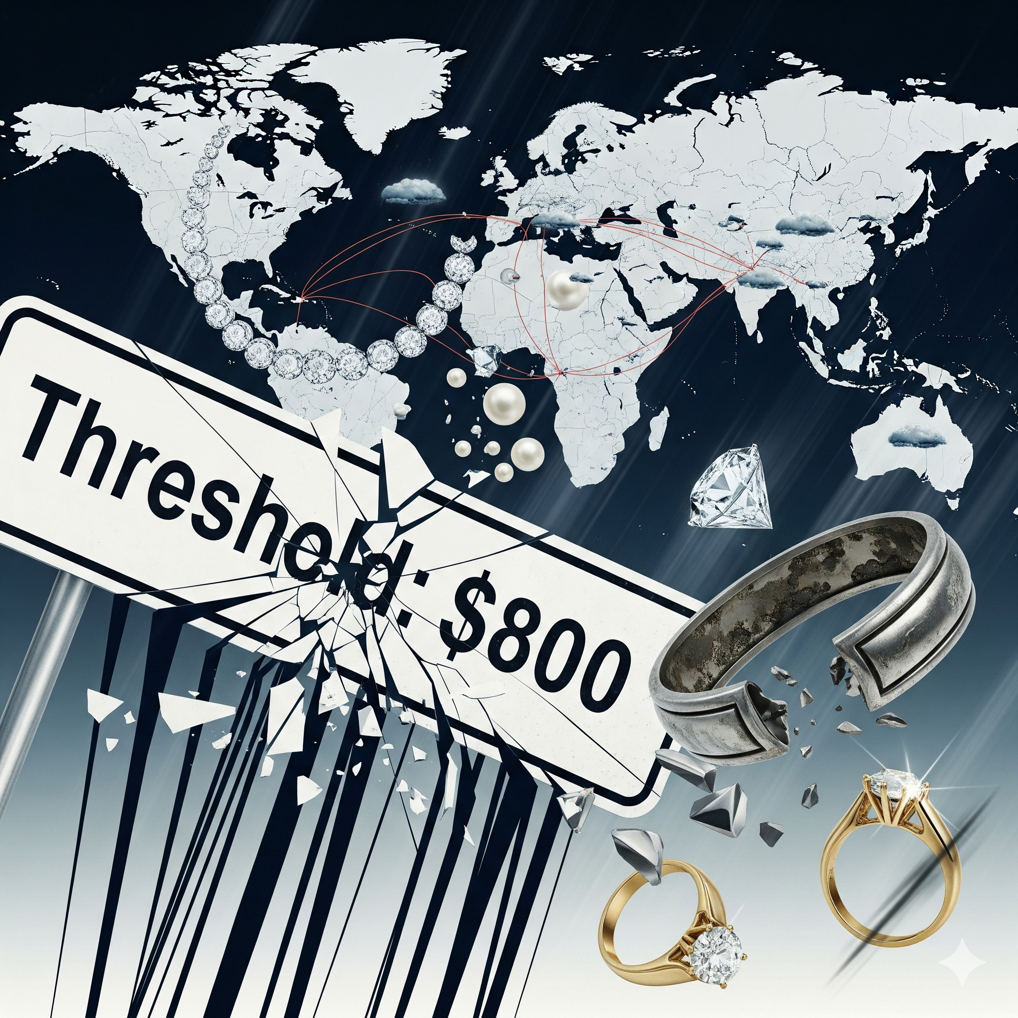 The $800 Threshold Collapse: A Dive into How the U.S. De Minimis Exemption Reversal is Reshaping Global Jewelry Trade 💎