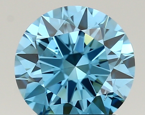 1.39ct FANCY VIVID  BLUE VS2 Round (IGI)