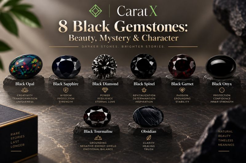 The Complete Guide to 8 Black Gemstones: Beauty, Mystery, and Character