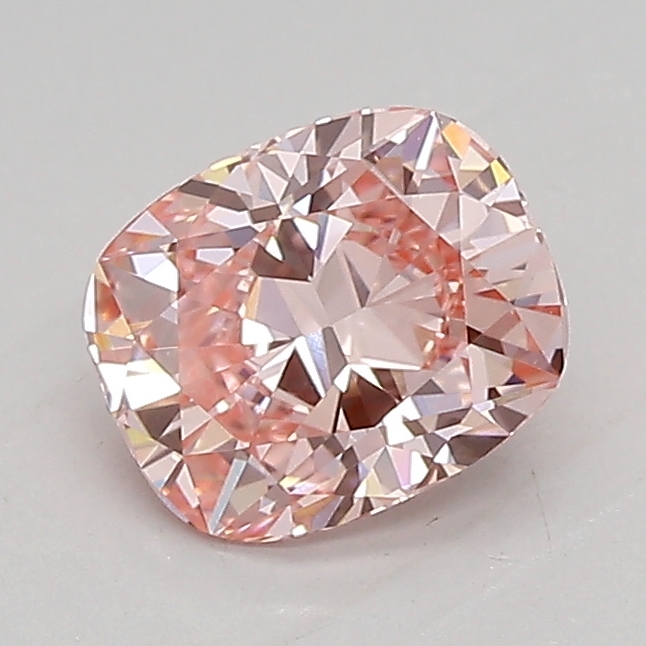 0.94ct FANCY VIVID  PINK VVS2 Cushion (IGI)