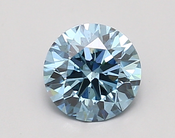 0.97ct FANCY VIVID  BLUE SI1 Round (IGI)