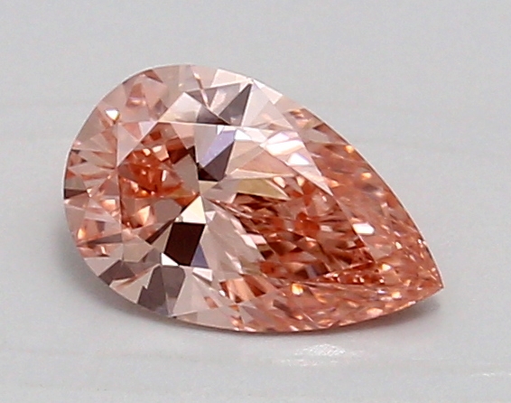 0.90ct FANCY VIVID  PINK VVS2 Pear (IGI)