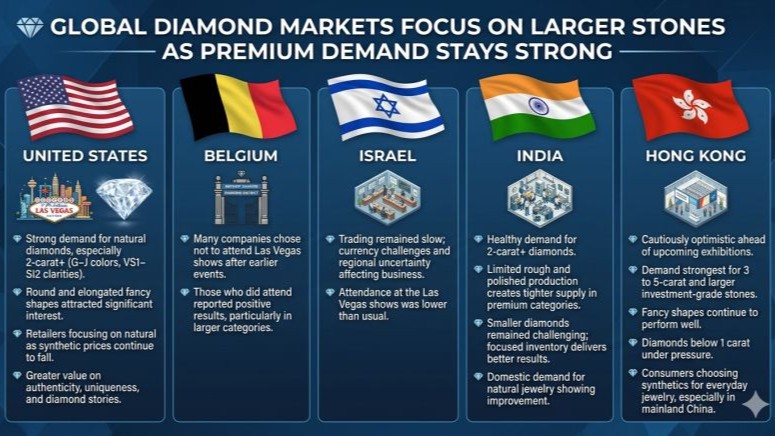 Diamond Market 2026: Rarity and Size Drive Premium Demand as Fancy Shapes Take the Throne