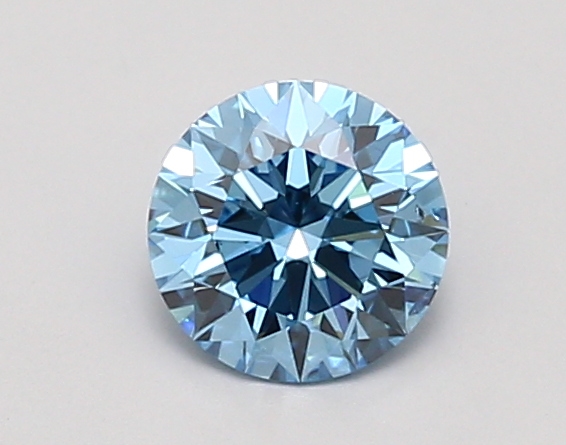 0.84ct FANCY VIVID  BLUE SI1 Round (IGI)
