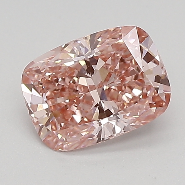0.96ct FANCY VIVID  PINK VS1 Cushion (IGI)