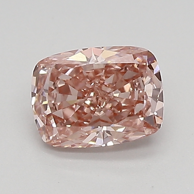 0.77ct FANCY VIVID  PINK VVS2 Cushion (IGI)