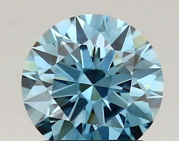 1.21ct FANCY VIVID  BLUE SI1 Round (IGI)