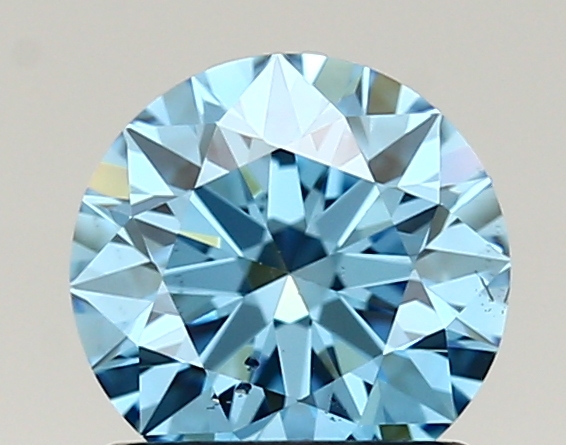 1.03ct FANCY VIVID  BLUE SI1 Round (IGI)