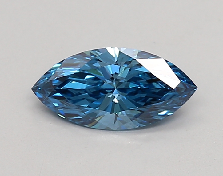 0.57ct FANCY VIVID  BLUE VS1 Marquise (IGI)