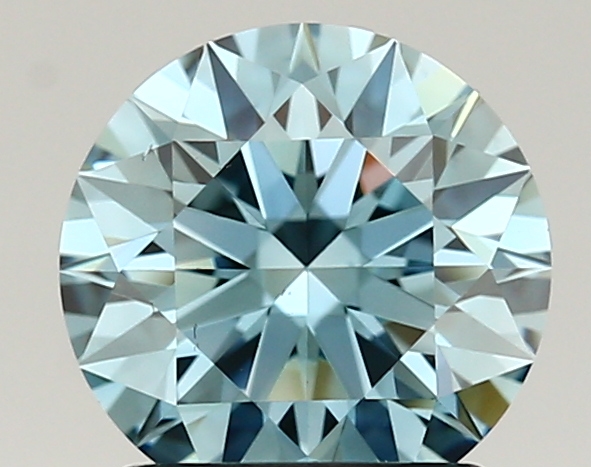 1.43ct FANCY VIVID  BLUE VS2 Round (IGI)