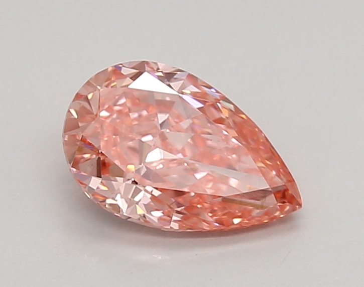 0.86ct FANCY VIVID  PINK VVS2 Pear (IGI)
