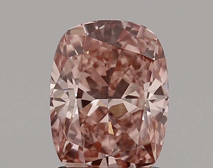 1.37ct FANCY VIVID  PINK VVS2 Cushion (IGI)