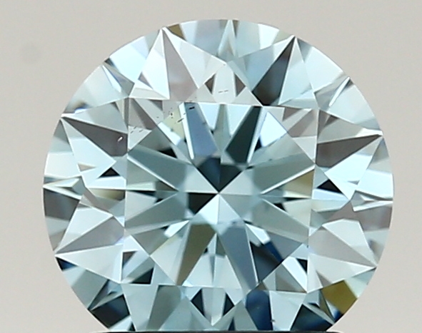 1.37ct FANCY VIVID  BLUE VS2 Round (IGI)