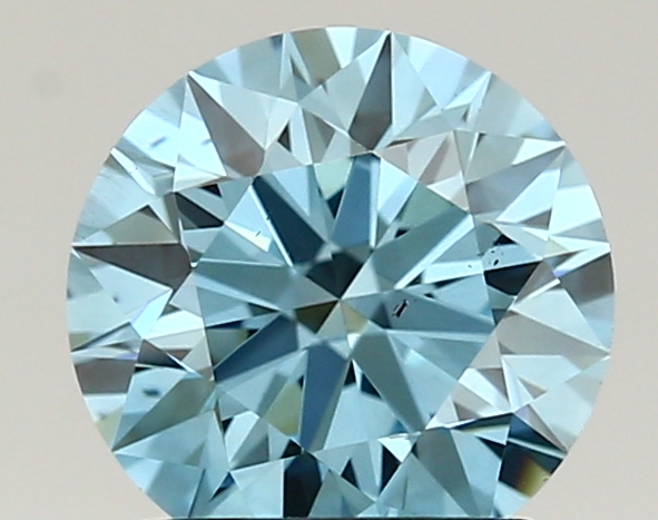 1.43ct FANCY VIVID  BLUE VS2 Round (IGI)