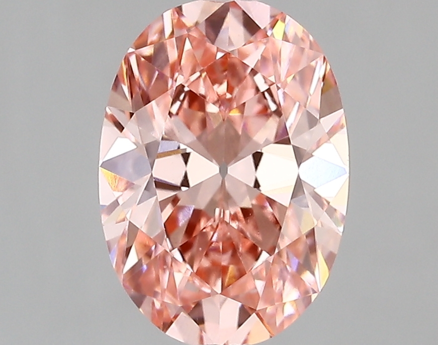 2.22ct FANCY VIVID  PINK VVS2 Oval Old Miner (IGI)