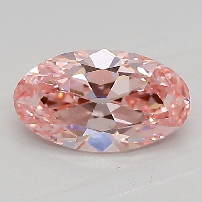 0.71ct FANCY VIVID  PINK VVS2 Moval (IGI)