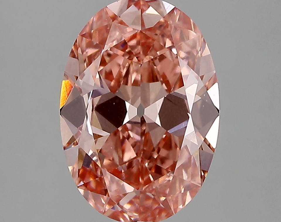 2.56ct FANCY VIVID  PINK VS1 Oval Old Miner (IGI)