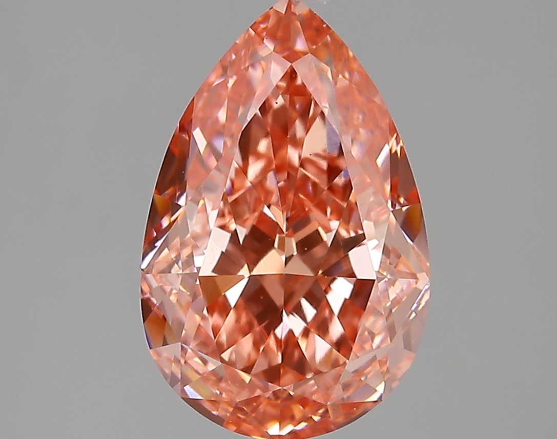 4.25ct FANCY VIVID  PINK VS1 Pear (IGI)