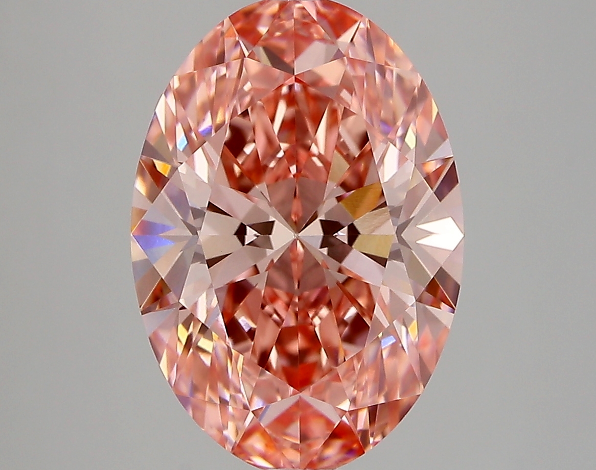 4.49ct FANCY VIVID  PINK VS1 Oval (IGI)