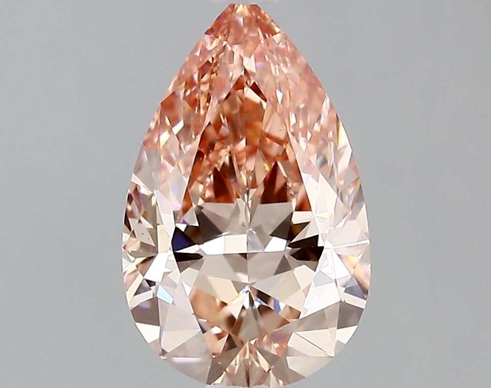 2.01ct FANCY VIVID  PINK VVS2 Pear (IGI)