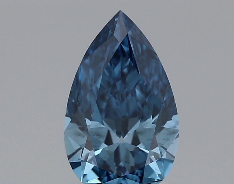 1.28ct FANCY VIVID  BLUE VS2 Pear (IGI)
