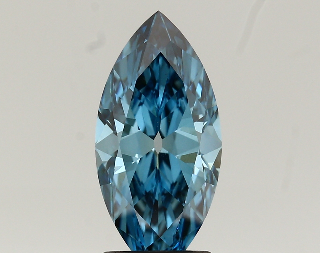 1.92ct FANCY VIVID  BLUE VS1 Marquise Old Miner (IGI)