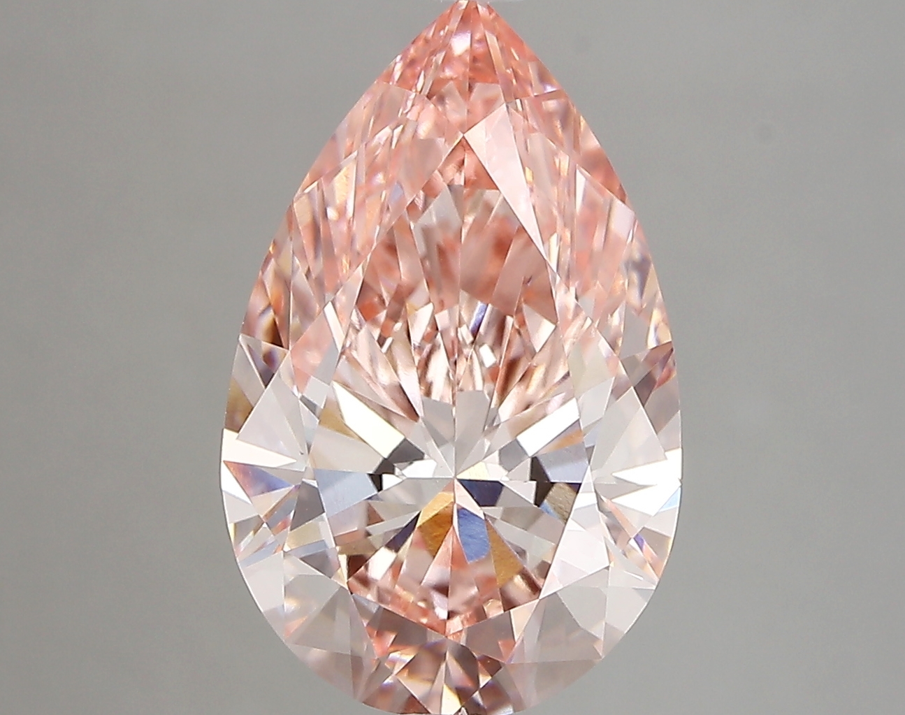 4.63ct FANCY VIVID  PINK VS1 Pear (IGI)