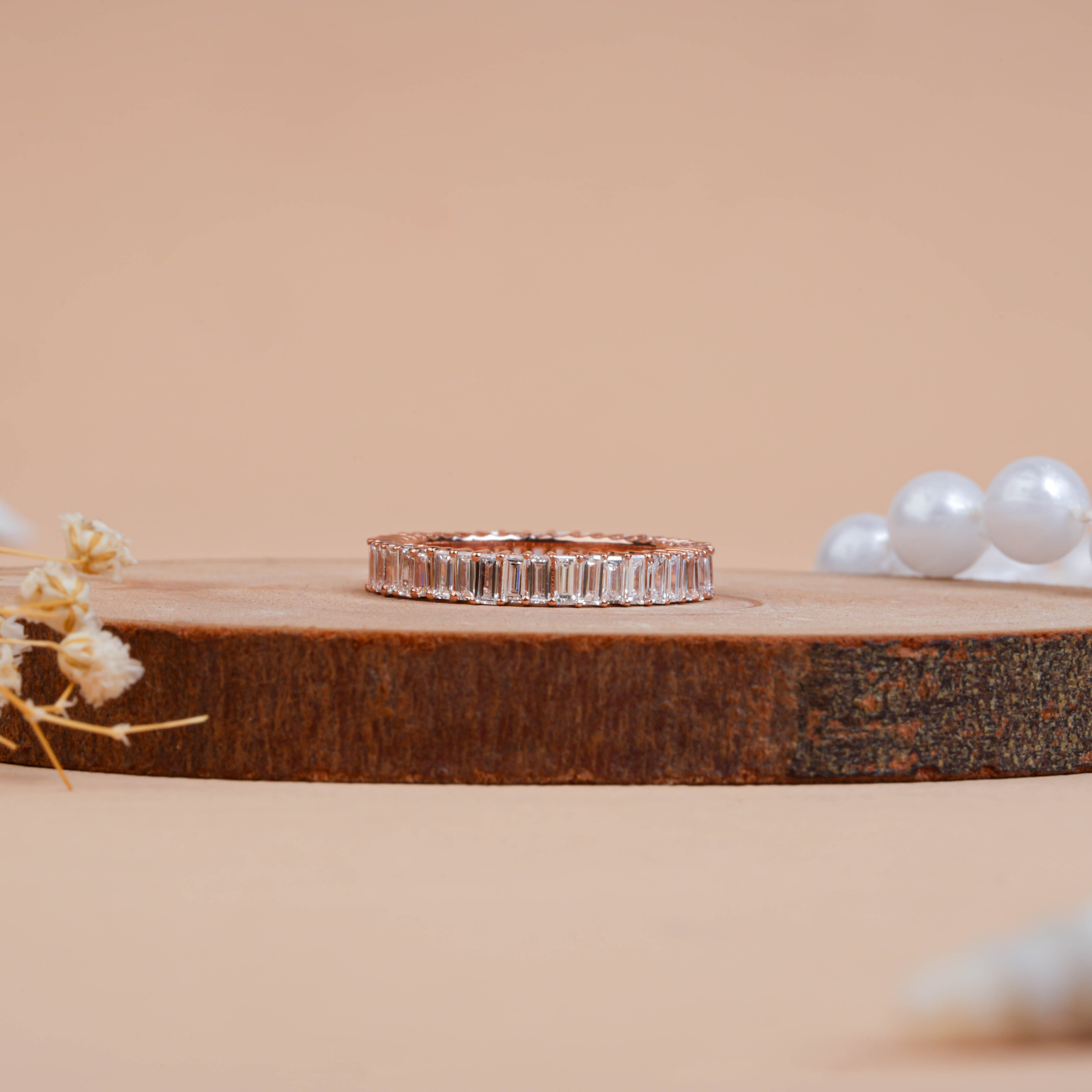 Modern Pear Cut Lab Grown Diamond Flower Motif Ring