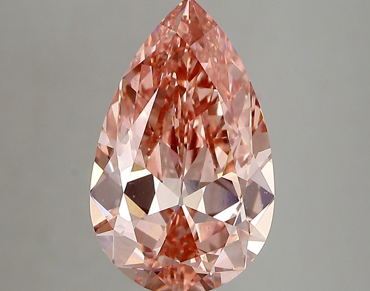 3.18ct FANCY VIVID  PINK VS1 Pear (IGI)