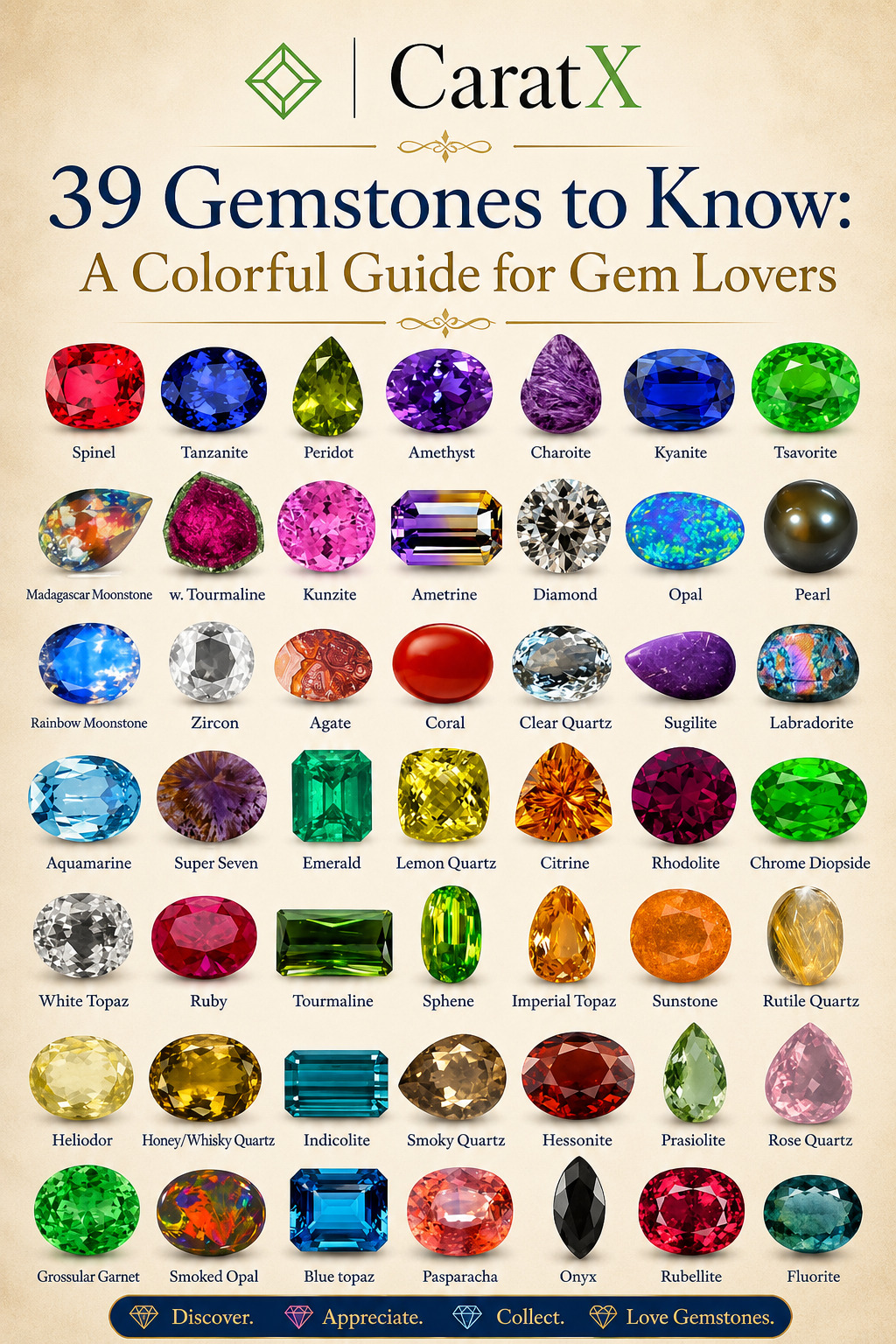 39 Gemstones to Know: A Colorful Guide for Gem Lovers