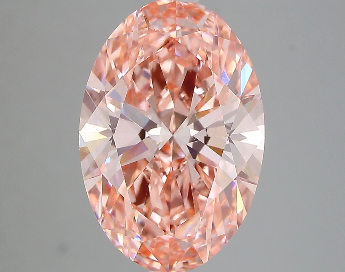 4.27ct FANCY VIVID  PINK VVS2 Oval (IGI)