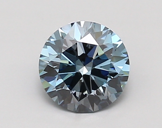 0.99ct FANCY VIVID  BLUE VS2 Round (IGI)
