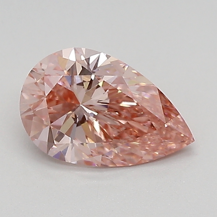 0.86ct FANCY VIVID  PINK VVS2 Pear (IGI)