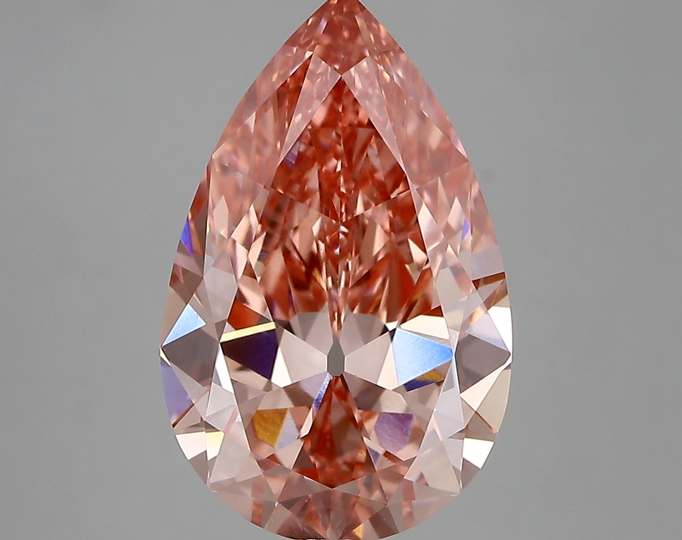 5.67ct FANCY VIVID  PINK VS1 Pear (IGI)