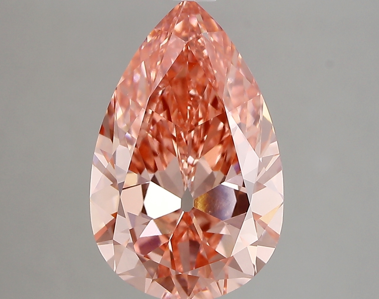 4.01ct FANCY VIVID  PINK VVS2 Pear (IGI)